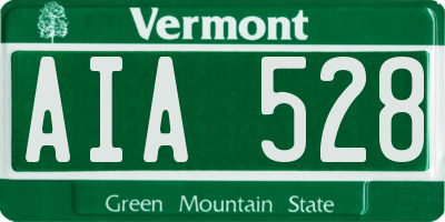VT license plate AIA528