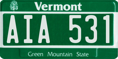 VT license plate AIA531