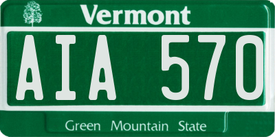 VT license plate AIA570