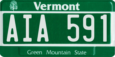 VT license plate AIA591