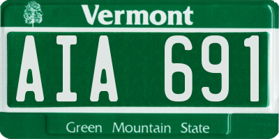 VT license plate AIA691