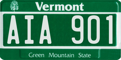 VT license plate AIA901