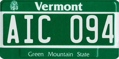 VT license plate AIC094