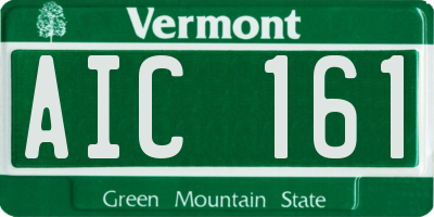 VT license plate AIC161