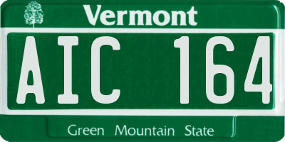 VT license plate AIC164