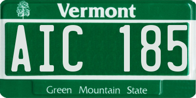 VT license plate AIC185