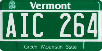 VT license plate AIC264