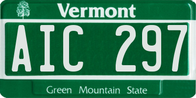 VT license plate AIC297