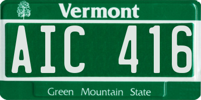 VT license plate AIC416