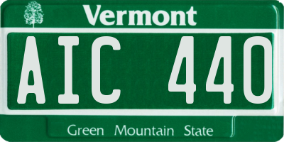VT license plate AIC440