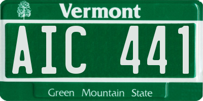 VT license plate AIC441