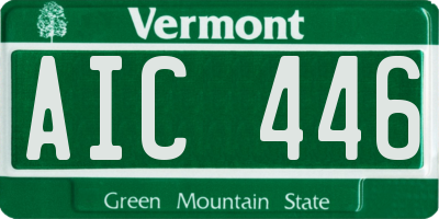 VT license plate AIC446