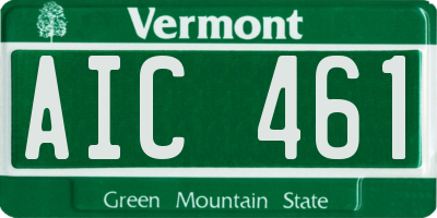 VT license plate AIC461