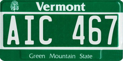 VT license plate AIC467