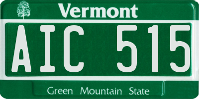 VT license plate AIC515