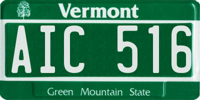 VT license plate AIC516