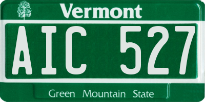 VT license plate AIC527