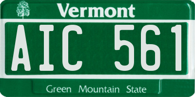 VT license plate AIC561