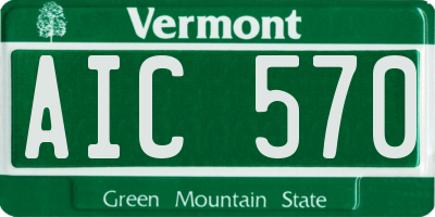 VT license plate AIC570