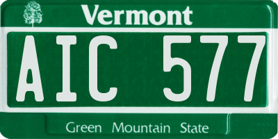 VT license plate AIC577