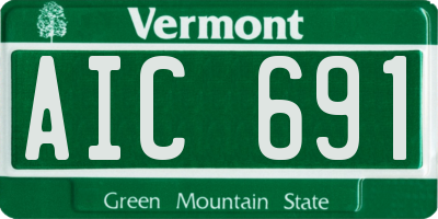 VT license plate AIC691