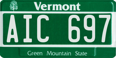 VT license plate AIC697