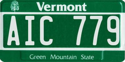 VT license plate AIC779