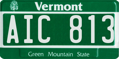 VT license plate AIC813