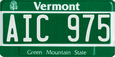 VT license plate AIC975