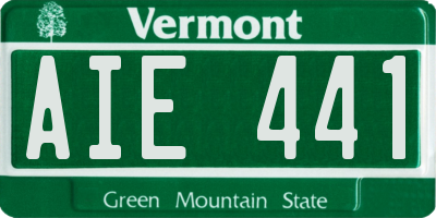 VT license plate AIE441