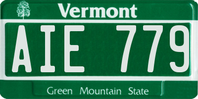 VT license plate AIE779