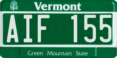 VT license plate AIF155