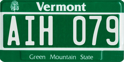 VT license plate AIH079