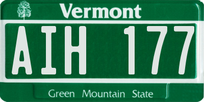 VT license plate AIH177