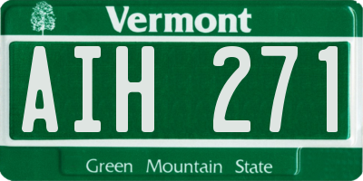 VT license plate AIH271