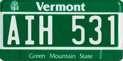 VT license plate AIH531