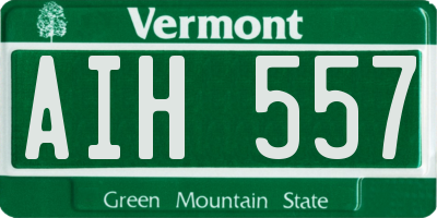 VT license plate AIH557