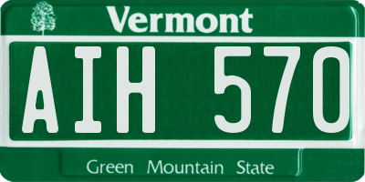 VT license plate AIH570