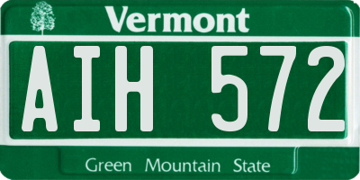 VT license plate AIH572