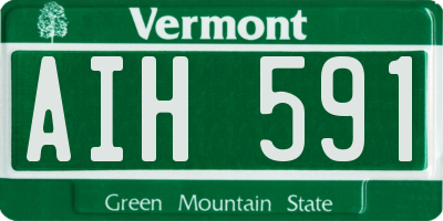 VT license plate AIH591