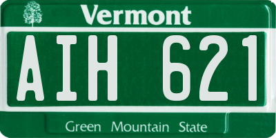 VT license plate AIH621