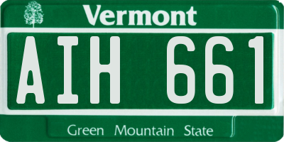 VT license plate AIH661