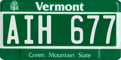 VT license plate AIH677