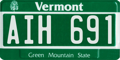 VT license plate AIH691