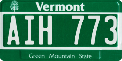 VT license plate AIH773