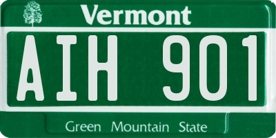 VT license plate AIH901