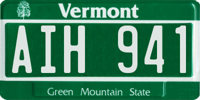 VT license plate AIH941