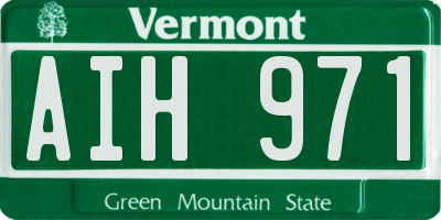 VT license plate AIH971