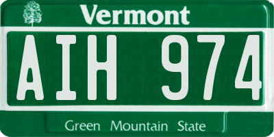 VT license plate AIH974
