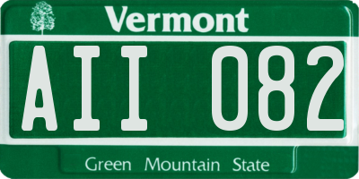 VT license plate AII082